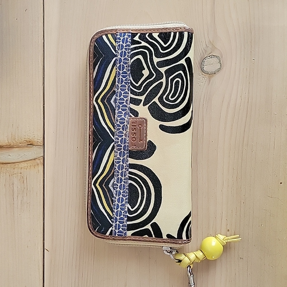 Vintage Fossil Key-Per Wallet